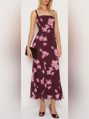 NEW REFORMATION Ceecee Floral midi sleeveless Etta  Dress sz 8